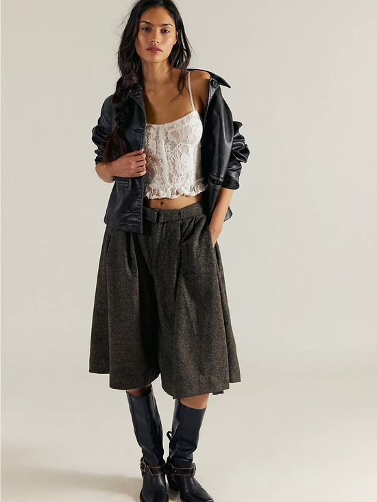 Pants - Free People Banded Tulip Cropped Trousers